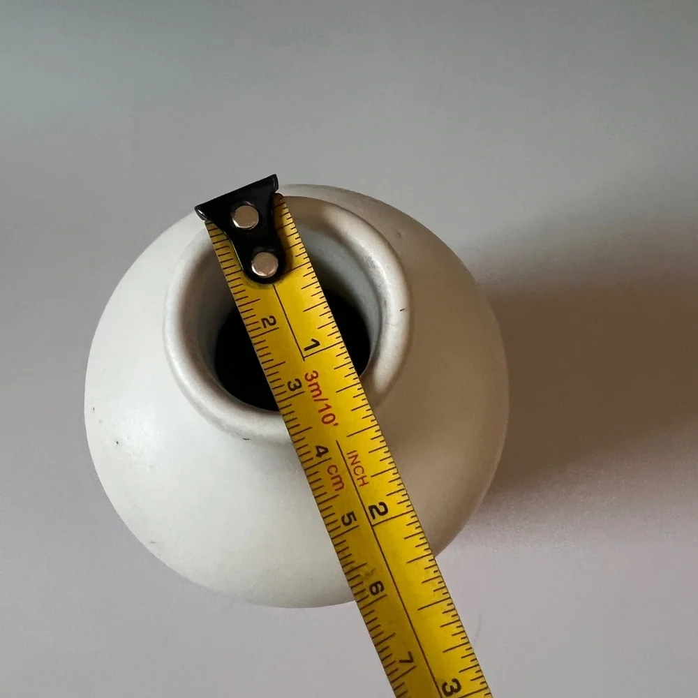 West Elm Matte White Ceramic Bud Vase Minimalist Modern Decor 9